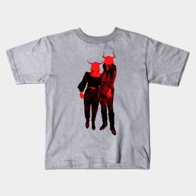 Face the demons Kids T-Shirt by Anna Dietzel